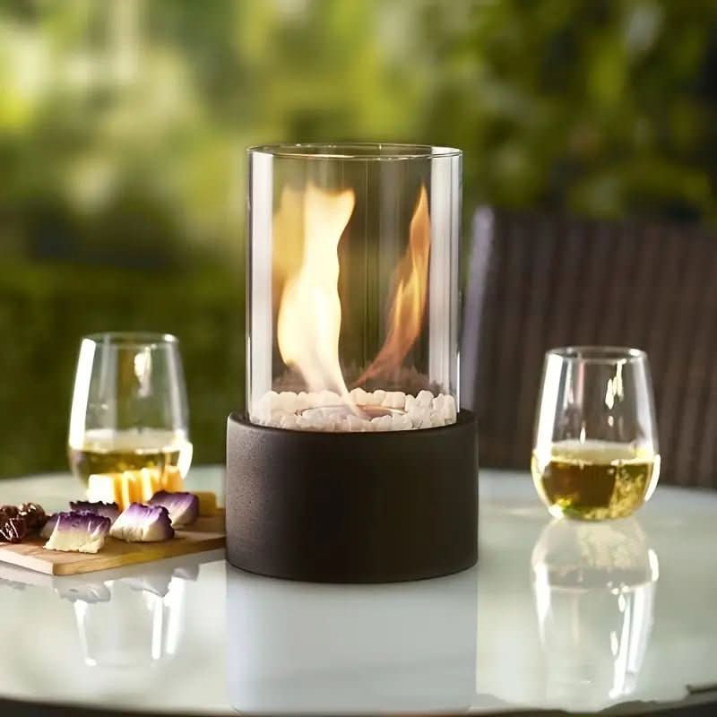 Indoor Table Fireplace | Real Flame Display | Smoke-Free for Indoor and Outdoor Use