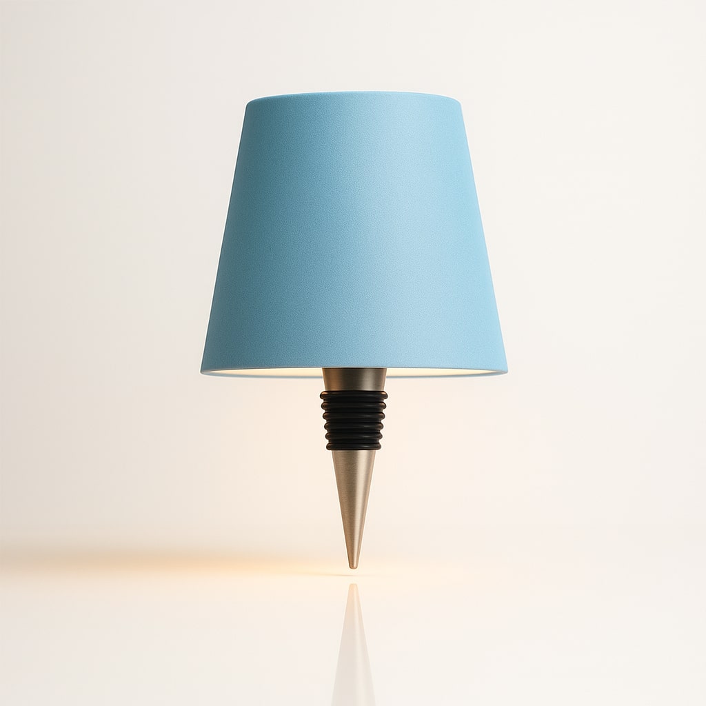Table Lamp with Wireless Dimmer – Bottle Lamp Attachment