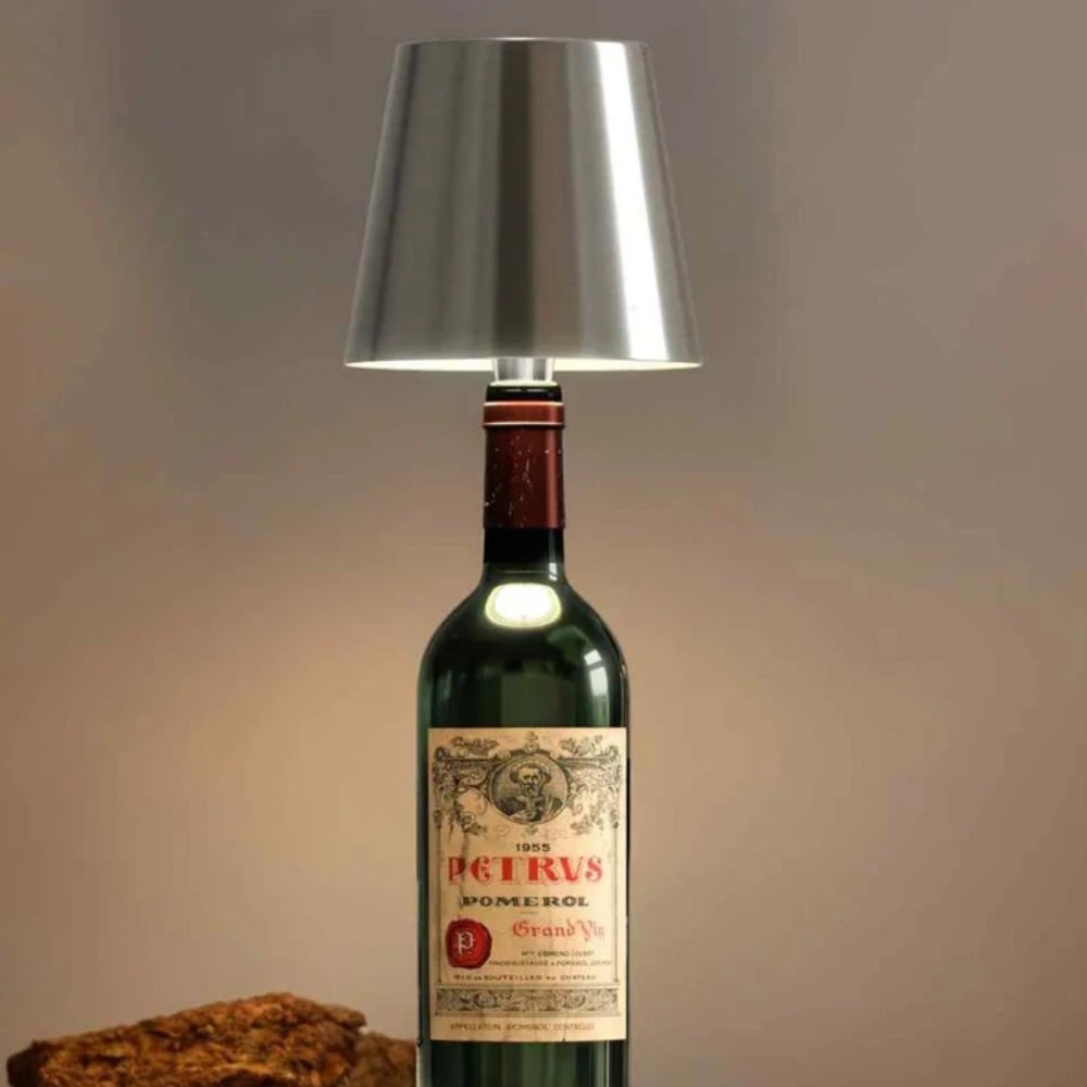 Table Lamp with Wireless Dimmer – Bottle Lamp Attachment