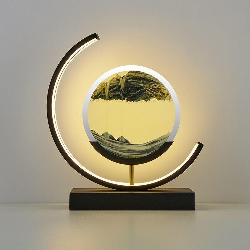 LED Table Lamp with Quicksand Design