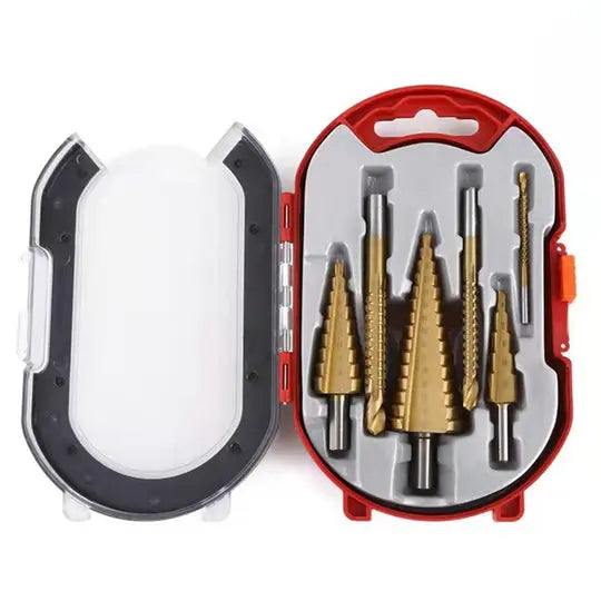 6-Piece Titanium Drill Bit Set with Storage Case