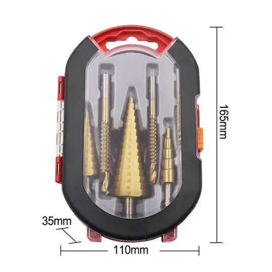 6-Piece Titanium Drill Bit Set with Storage Case