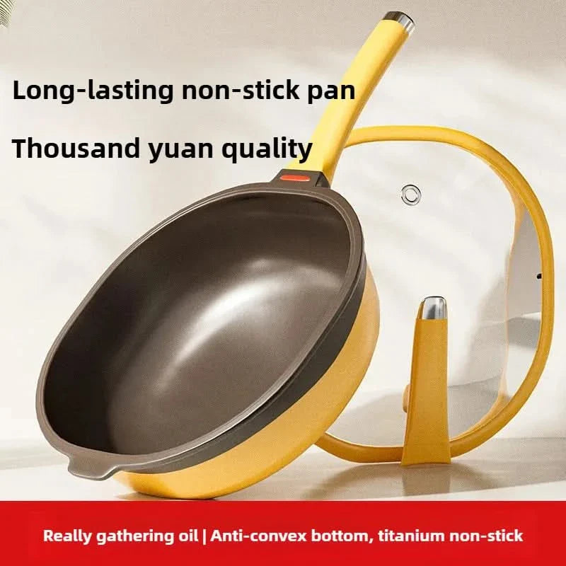 Dual-Color Nonstick Skillet for Daily Cooking Needs