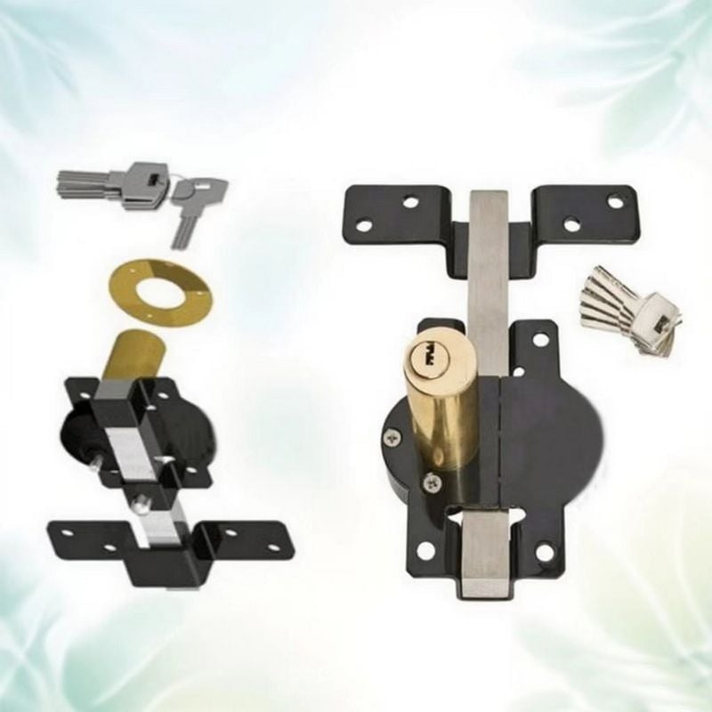 Gate Lock with Key | Rust-Resistant | Spring Bolt