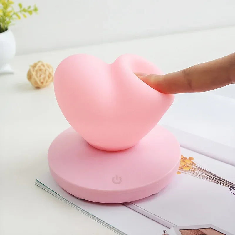 Charming Heart Touch Light with Soft Glow – 3 Colors