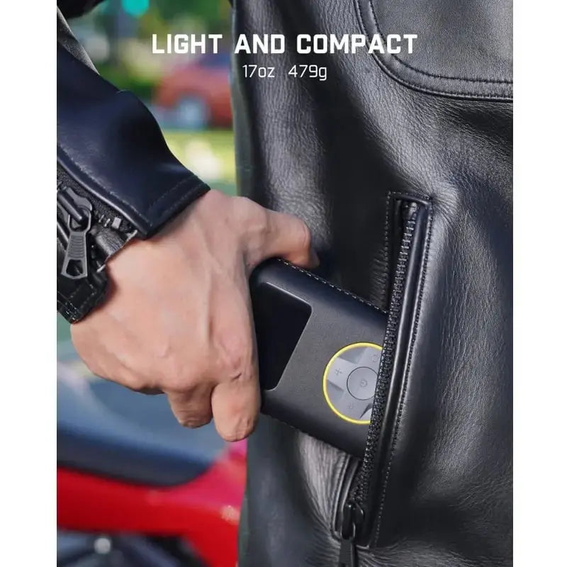 Portable Battery-Powered Tire Inflator - 150 PSI Digital Gauge
