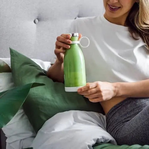 Portable Blender for Smoothies – USB Rechargeable, 6 Steel Blades, BPA-Free