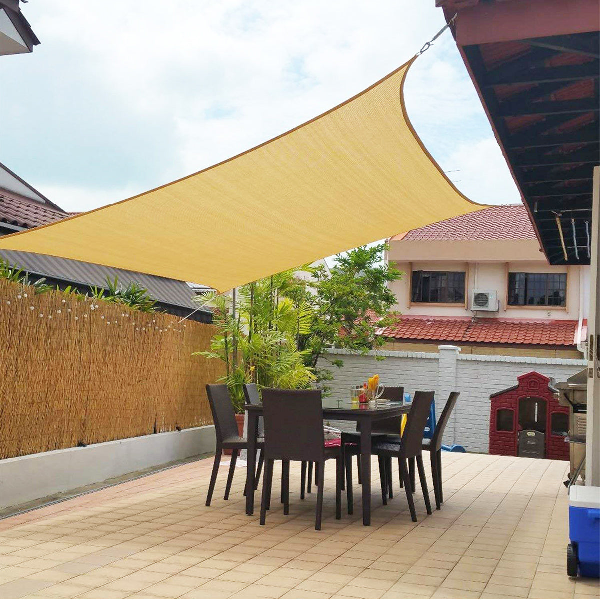 Triangular Outdoor Canopy for Patios and Decks