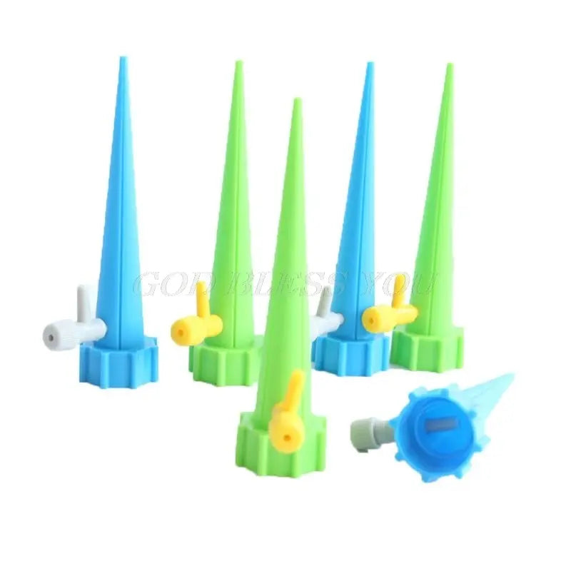 Adjustable Drip Valve Irrigation Spikes – 6-Pack, Lasts up to 15 Days