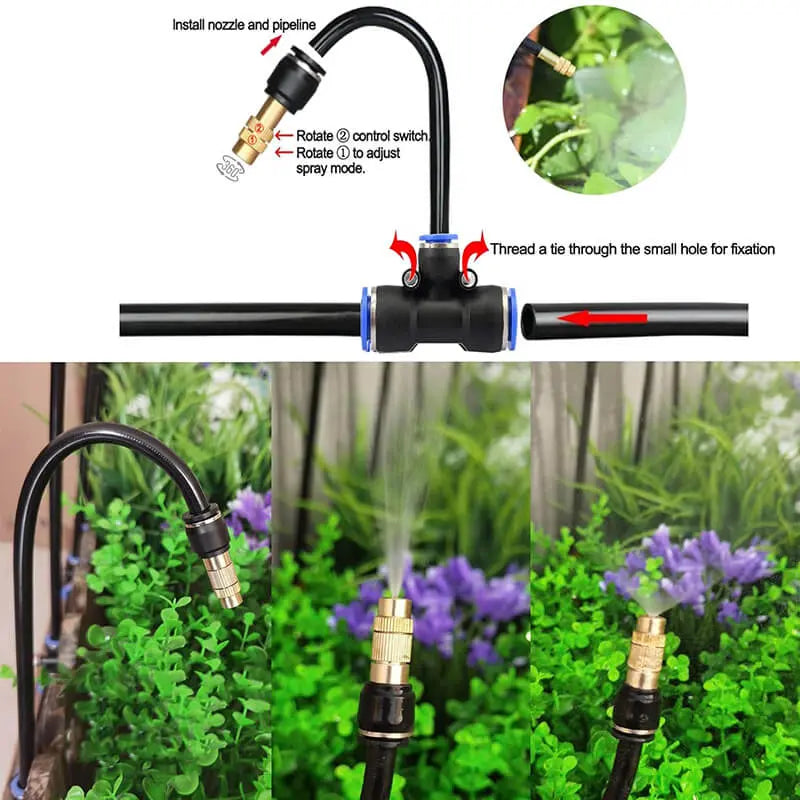 Modular and Expandable Root Irrigation System with Drip Watering