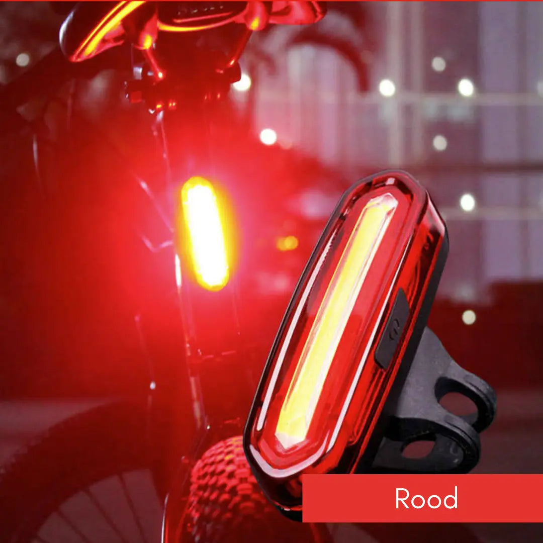 LED Bicycle Taillight with Rechargeable Battery – Broad Visibility