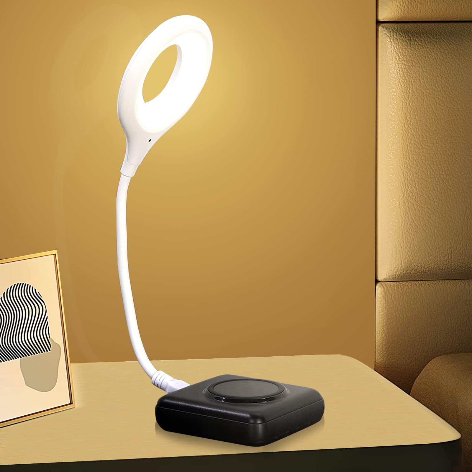 Versatile USB Ring Light with Adjustable Neck and Brightness
