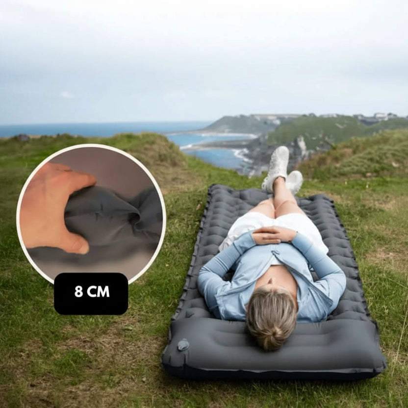 Compact Air Mattress with Foot Pump & Comfort Design
