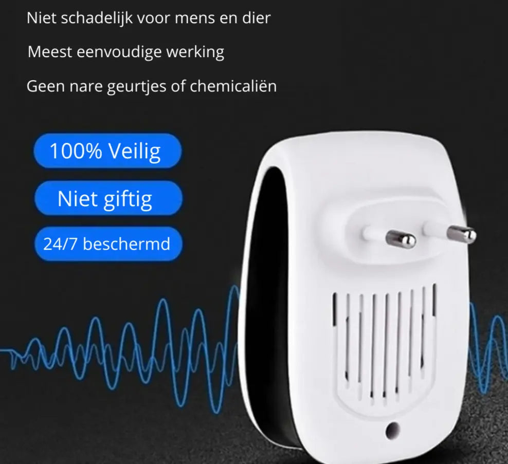 Chemical-Free Ultrasonic Plug-In Pest Repeller – No Traps Needed