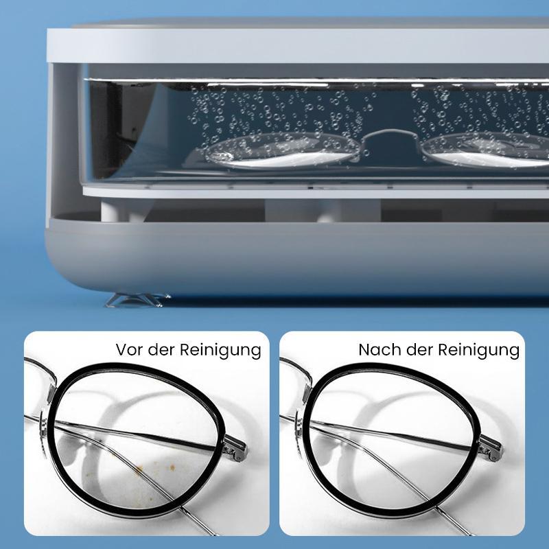 Ultrasonic Cleaner for Jewelry and Glasses - Portable 360° Deep Clean