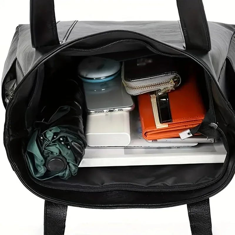 Crossbody Bag in PU Leather | Smooth Finish | Spacious Main Compartment