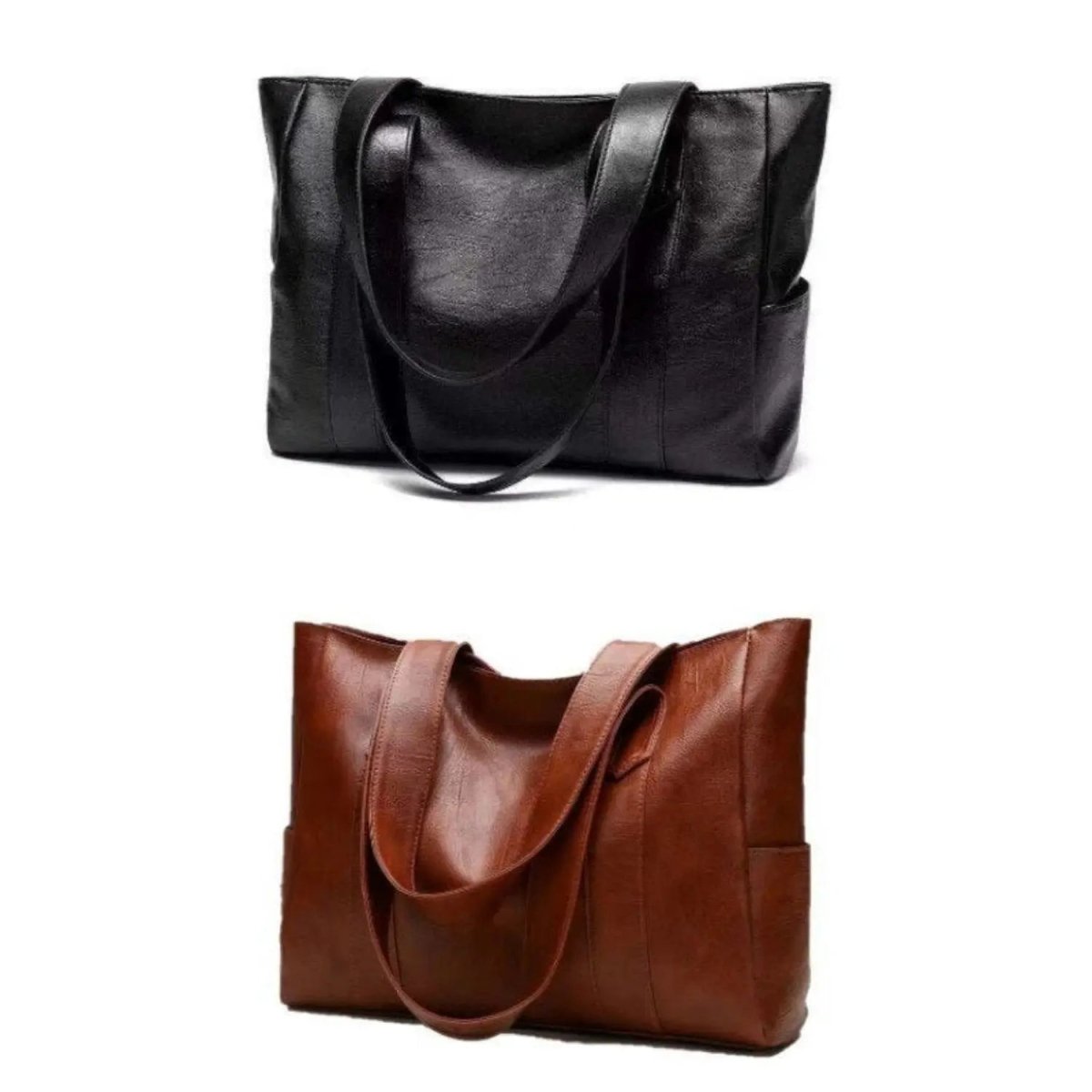 Crossbody Bag in PU Leather | Smooth Finish | Spacious Main Compartment