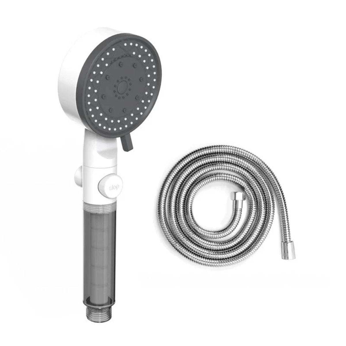 Handheld Showerhead with Water Filter - 10 Spray Settings, High Pressure