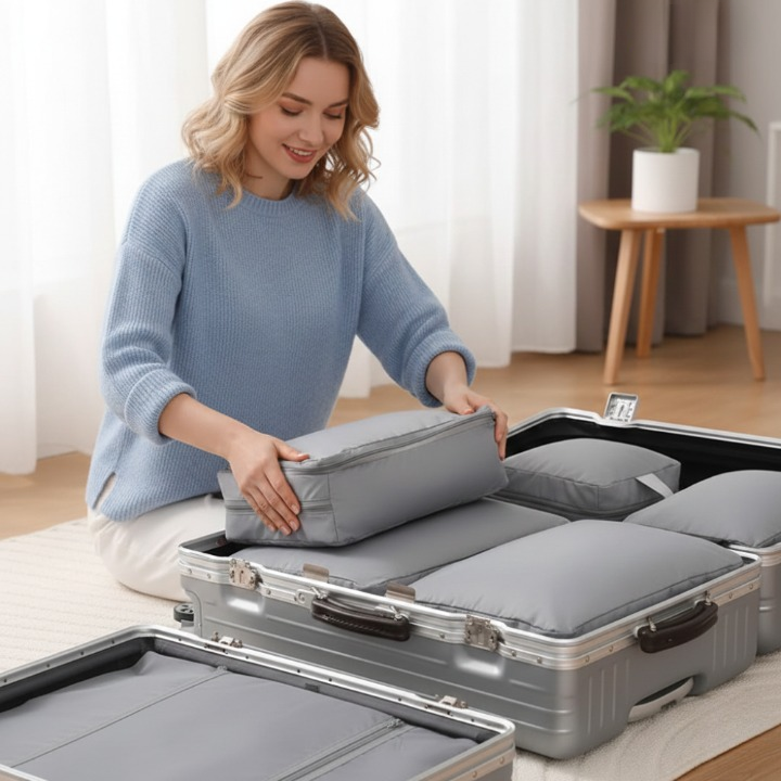 6-Pack Compression Packing Cubes – Space-Efficient Storage Solutions