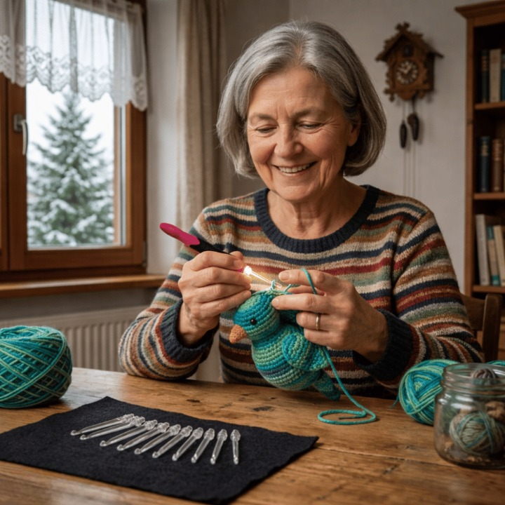 Interchangeable Tip LED Crochet Hook Set