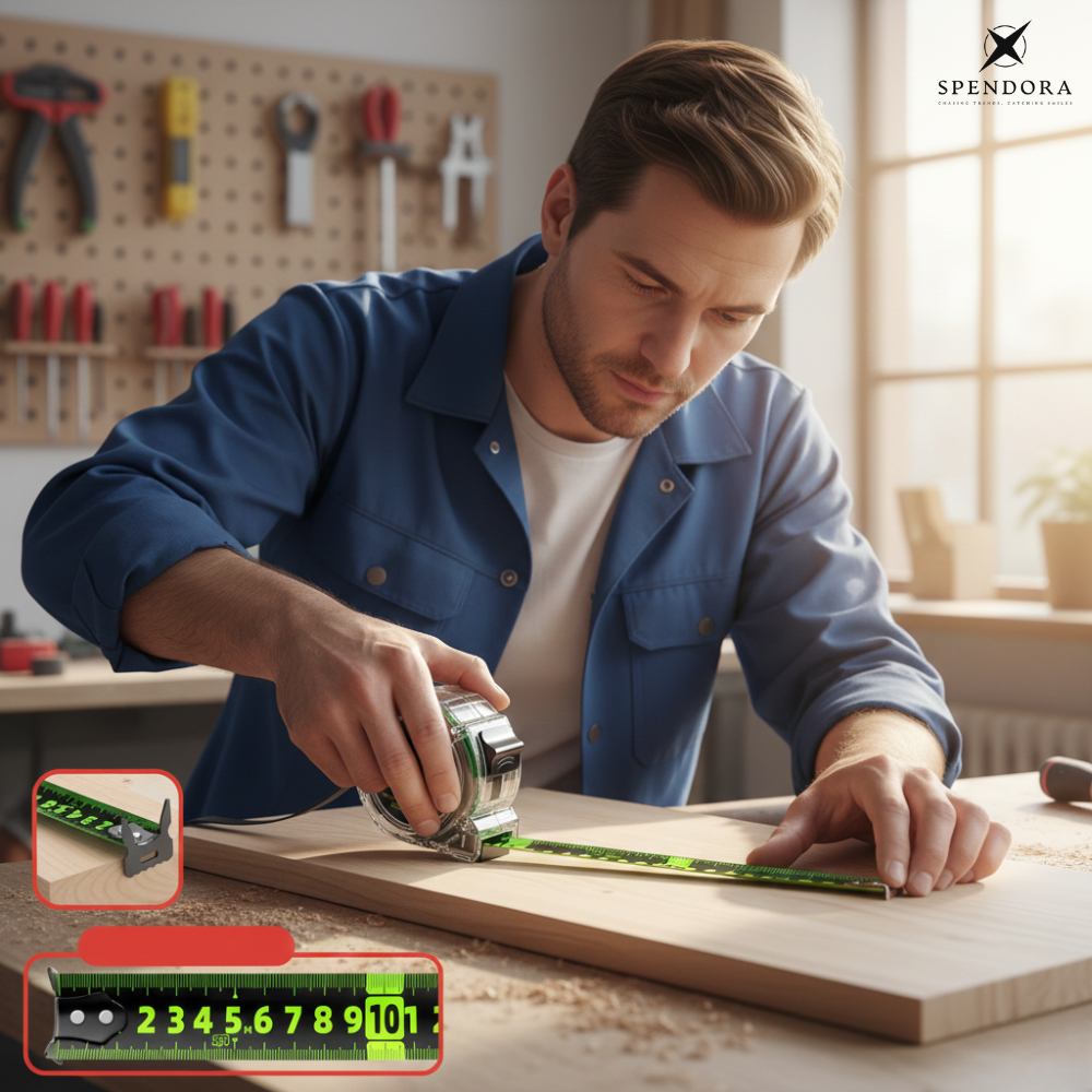 Lighted Measuring Tape – Easy-to-Read Design
