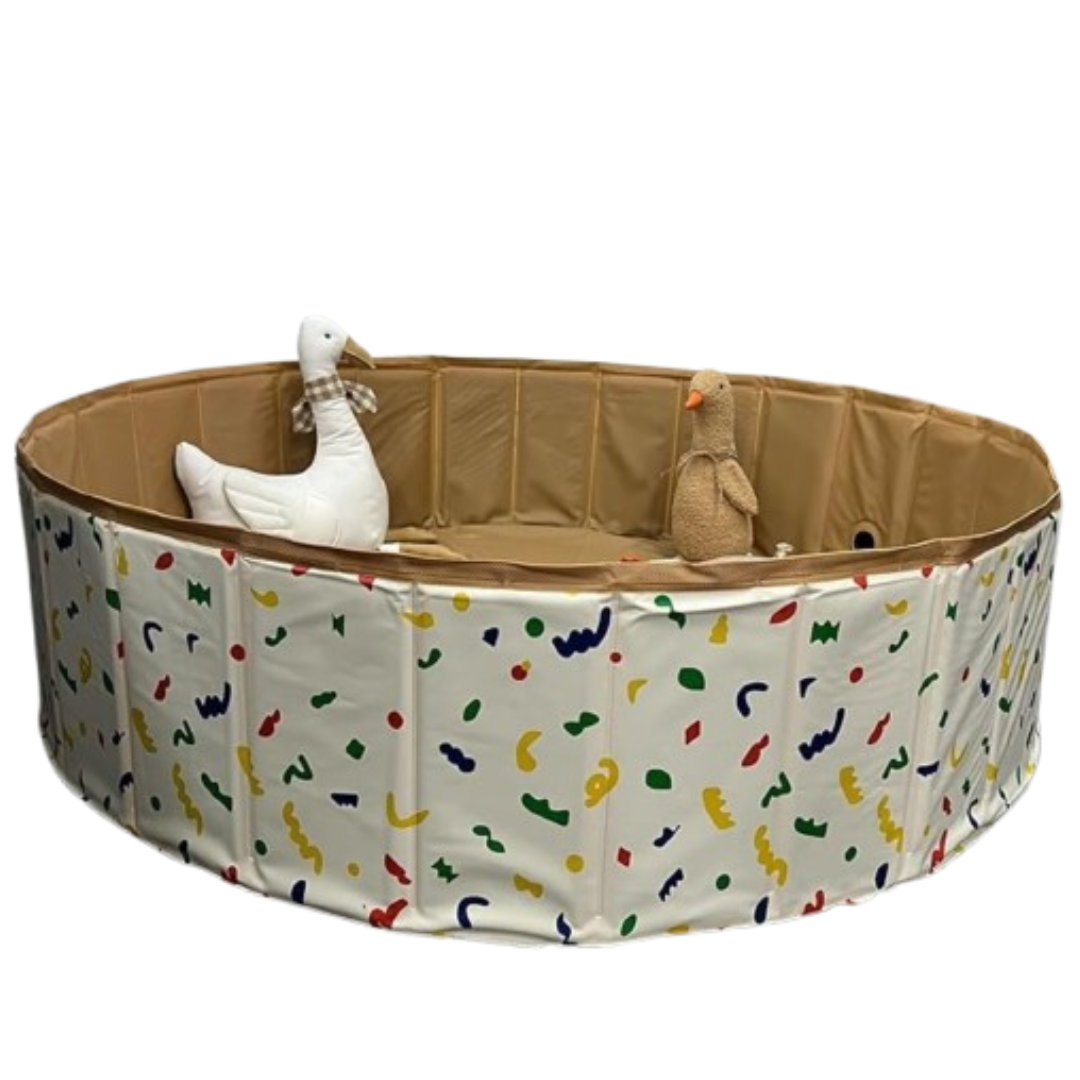 80 cm Round Portable Playpen – Secure Space for Infants