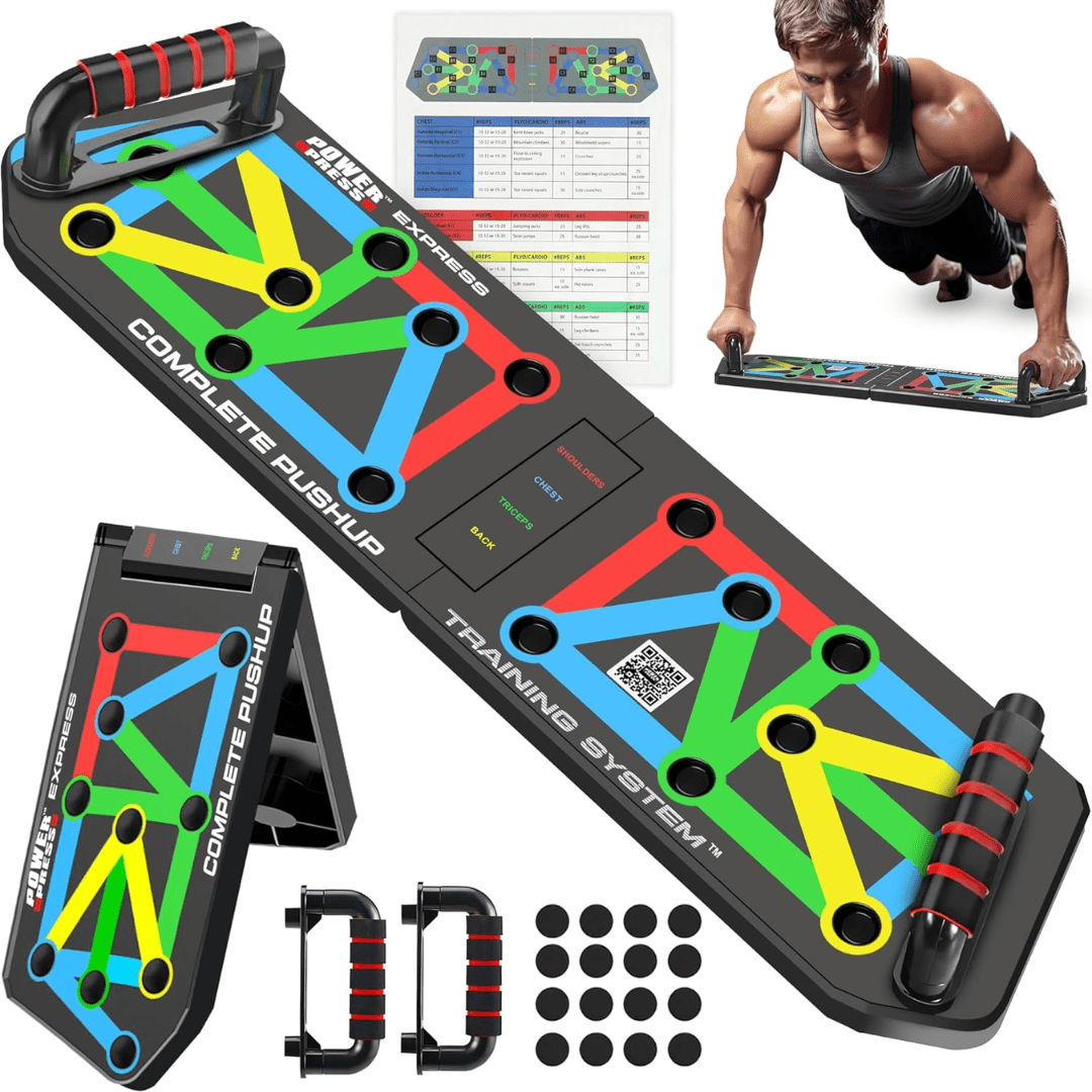 30-in-1 Multi-Position Home Gym with Foldable Push-Up Board