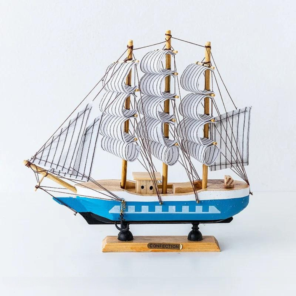 LED Illuminated Sailing Ship Figurine