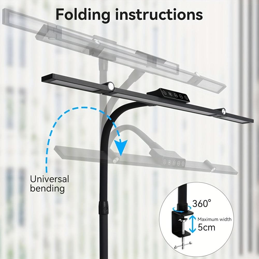 18W LED Work Light with Flexible Goose Neck for Broad Area Lighting