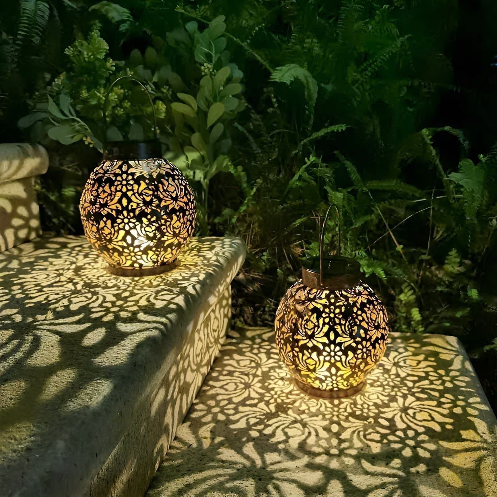 Ornamental Solar Outdoor Light – Warm White LED Garden Lamp