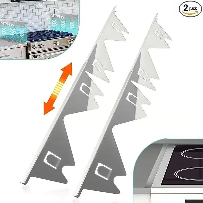 Adjustable Stainless Steel Cover for Stove Gap – Fits Most Kitchens