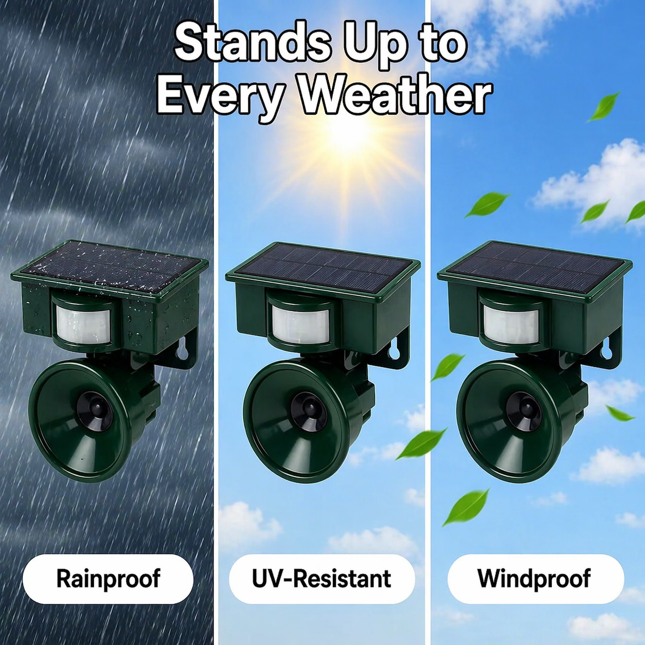 Solar-Powered Sensor with Hawk Sounds for Animal-Friendly Bird Deterrent