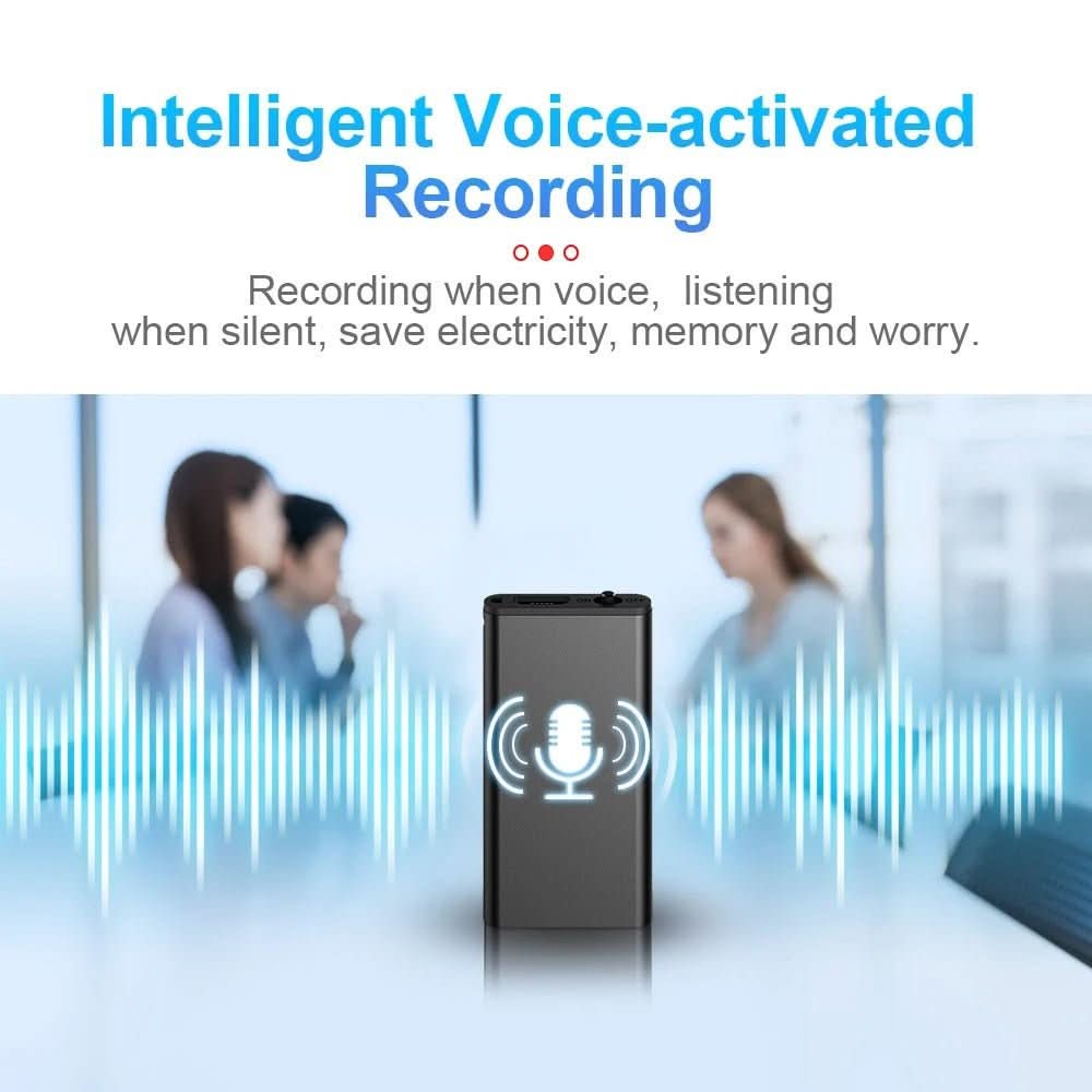EchoScribe - Compact Voice-Activated Recorder with 32GB Memory