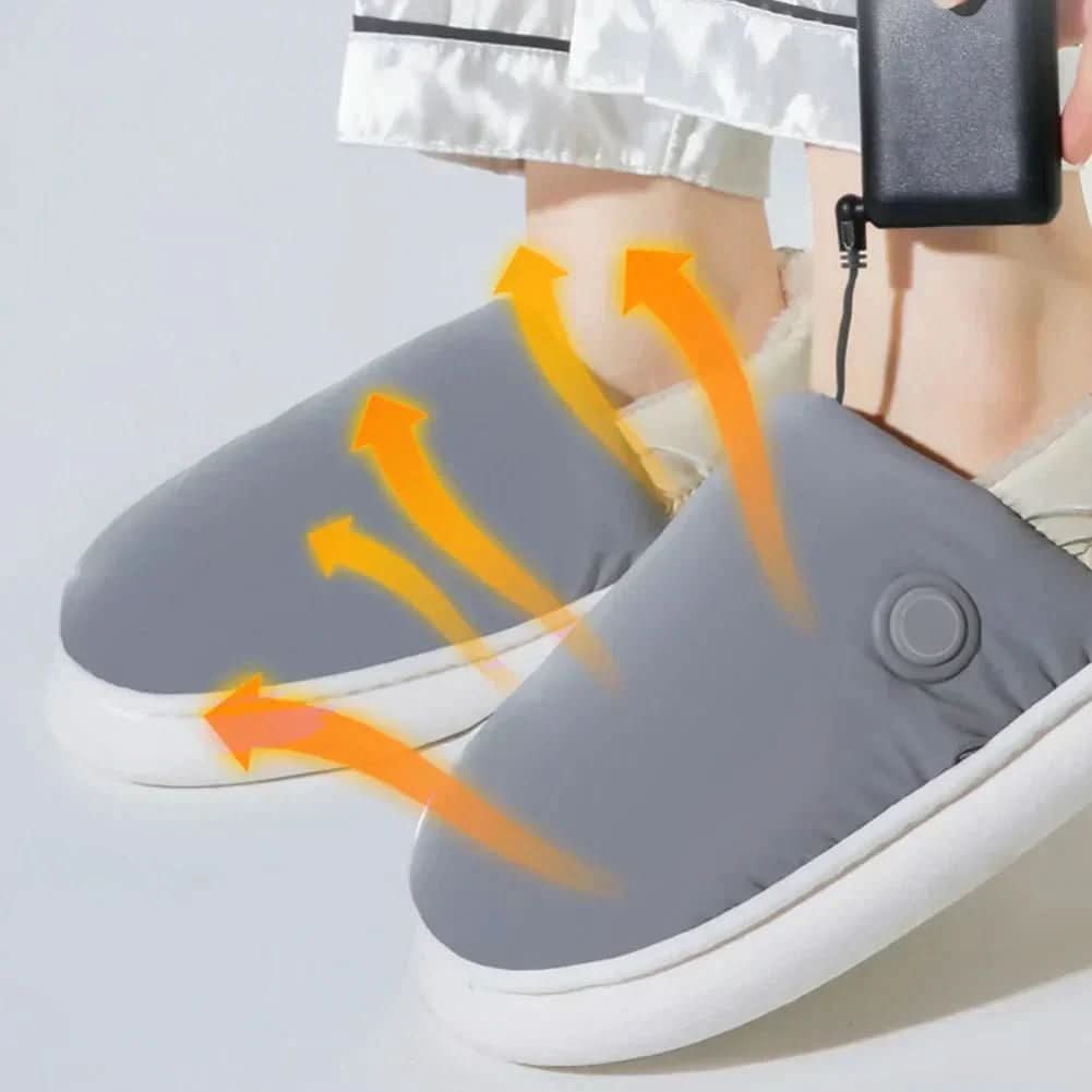 Adjustable Heated Slippers for Cozy Indoor Comfort