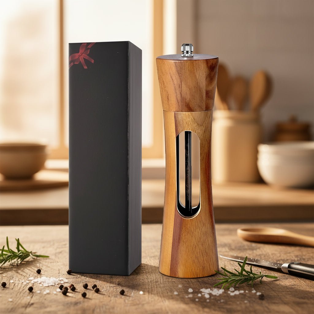 Spice Mill with Transparent Window for Accurate Grinding