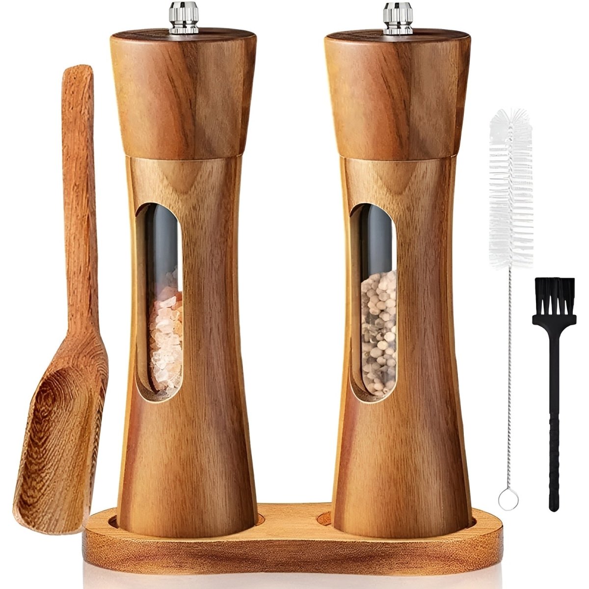 Spice Mill with Transparent Window for Accurate Grinding