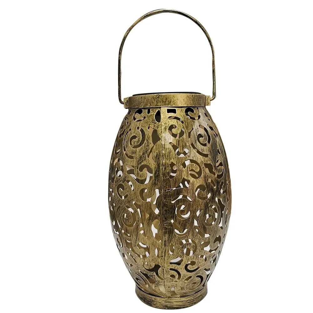 Decorative Solar Lantern for Gardens with Artistic Design