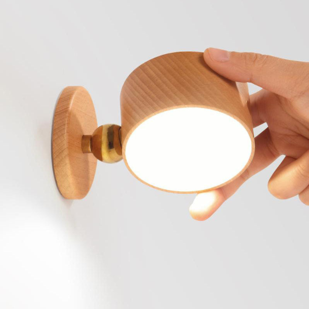 Cordless LED Wall Light with USB Charging and Adjustable Head