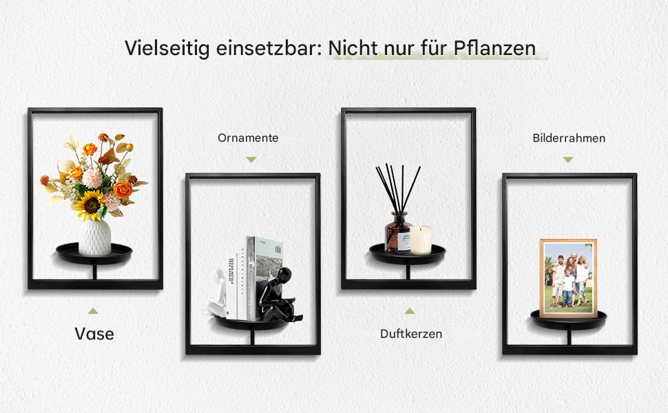 Wall Plant Holder | Space-Saving Metal Design