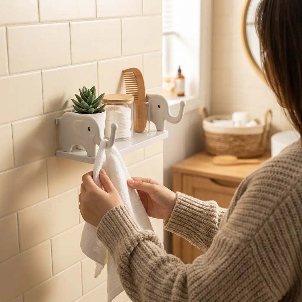 Elephant Design Wall-Mounted Shelf