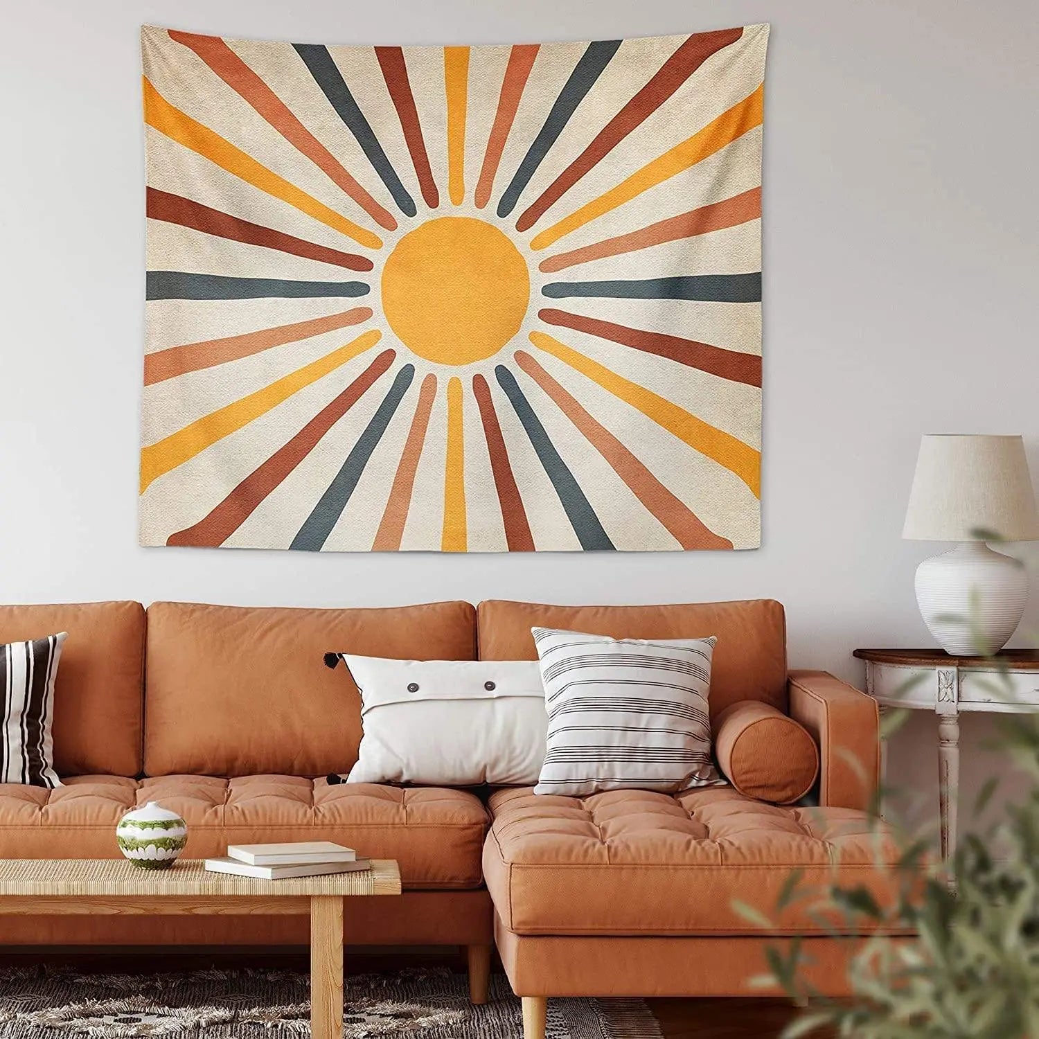 Bohemian Style Wall Decor Featuring Sun Design