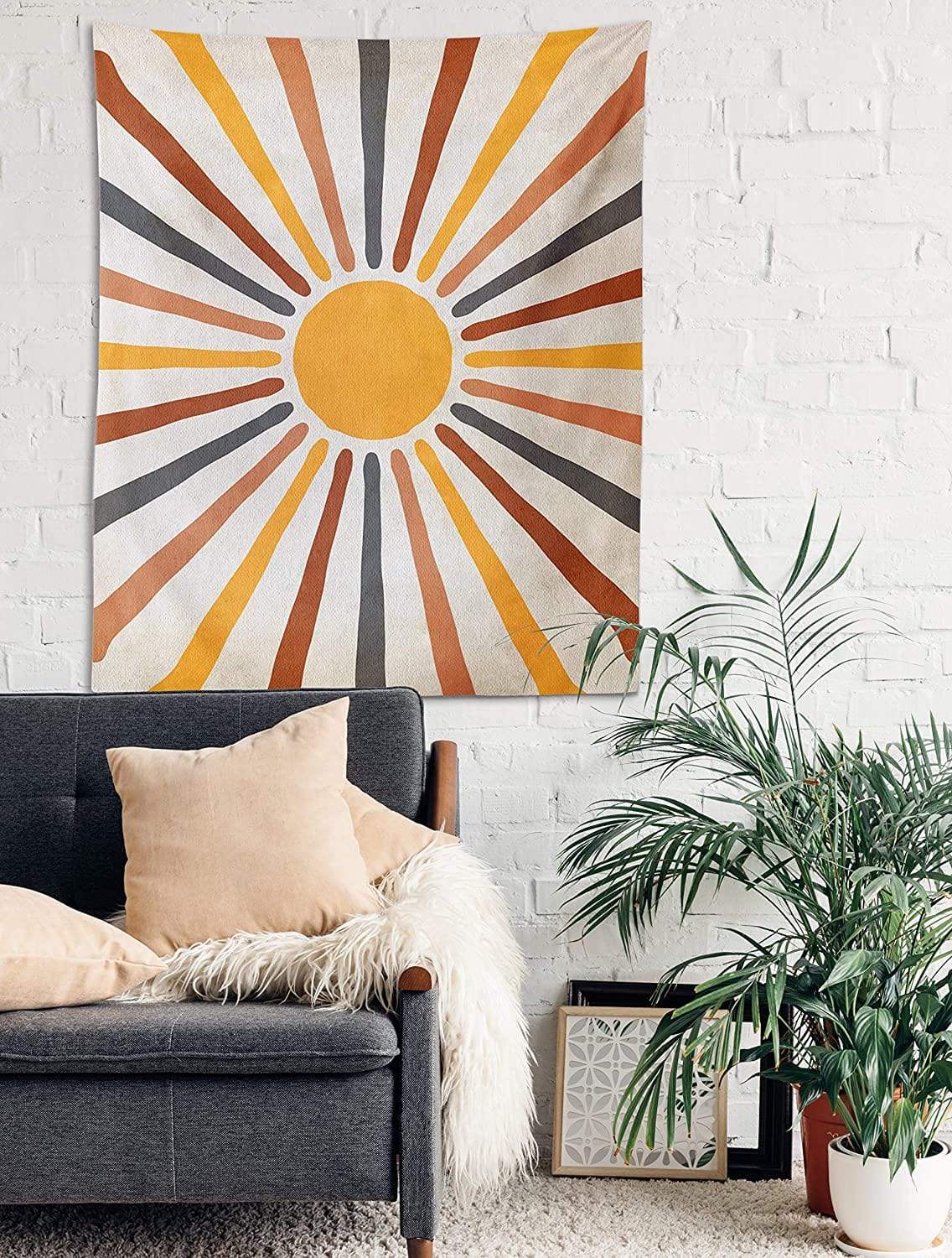 Bohemian Style Wall Decor Featuring Sun Design