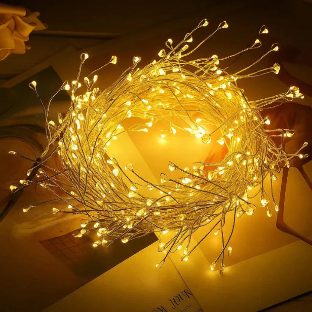 Warm White USB Fairy Lights on Flexible Copper Wire