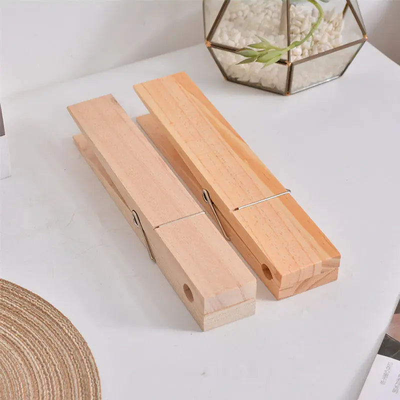 Towel Holder with Clothespins for Bathroom Use