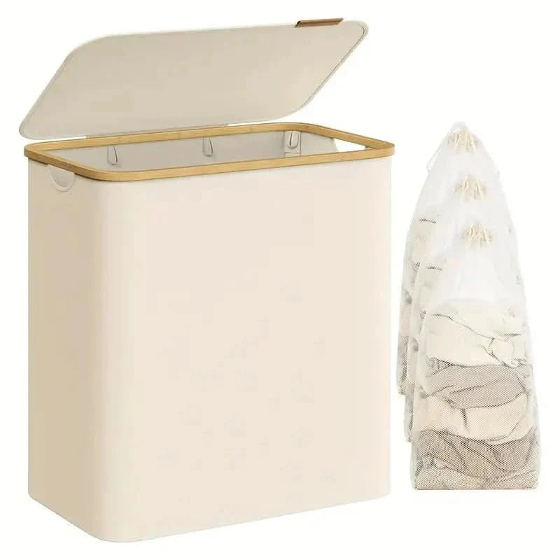 150L Laundry Basket with Lid | Contemporary Design