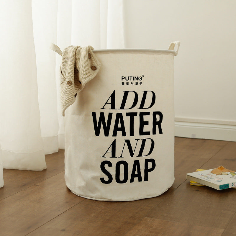 Chic Storage Solution – Quote Laundry Basket