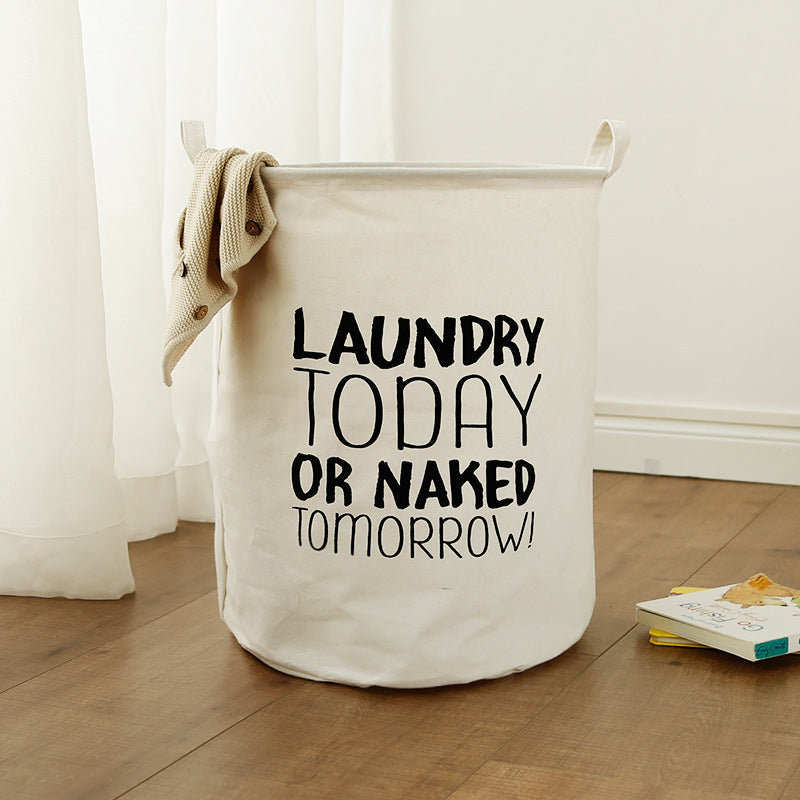 Chic Storage Solution – Quote Laundry Basket