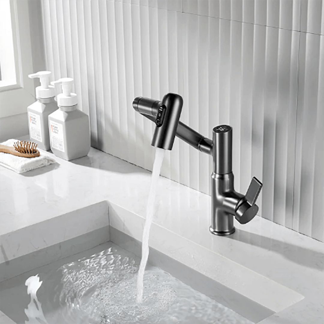 Versatile Kitchen Faucet with 360° Rotation and Smart Features