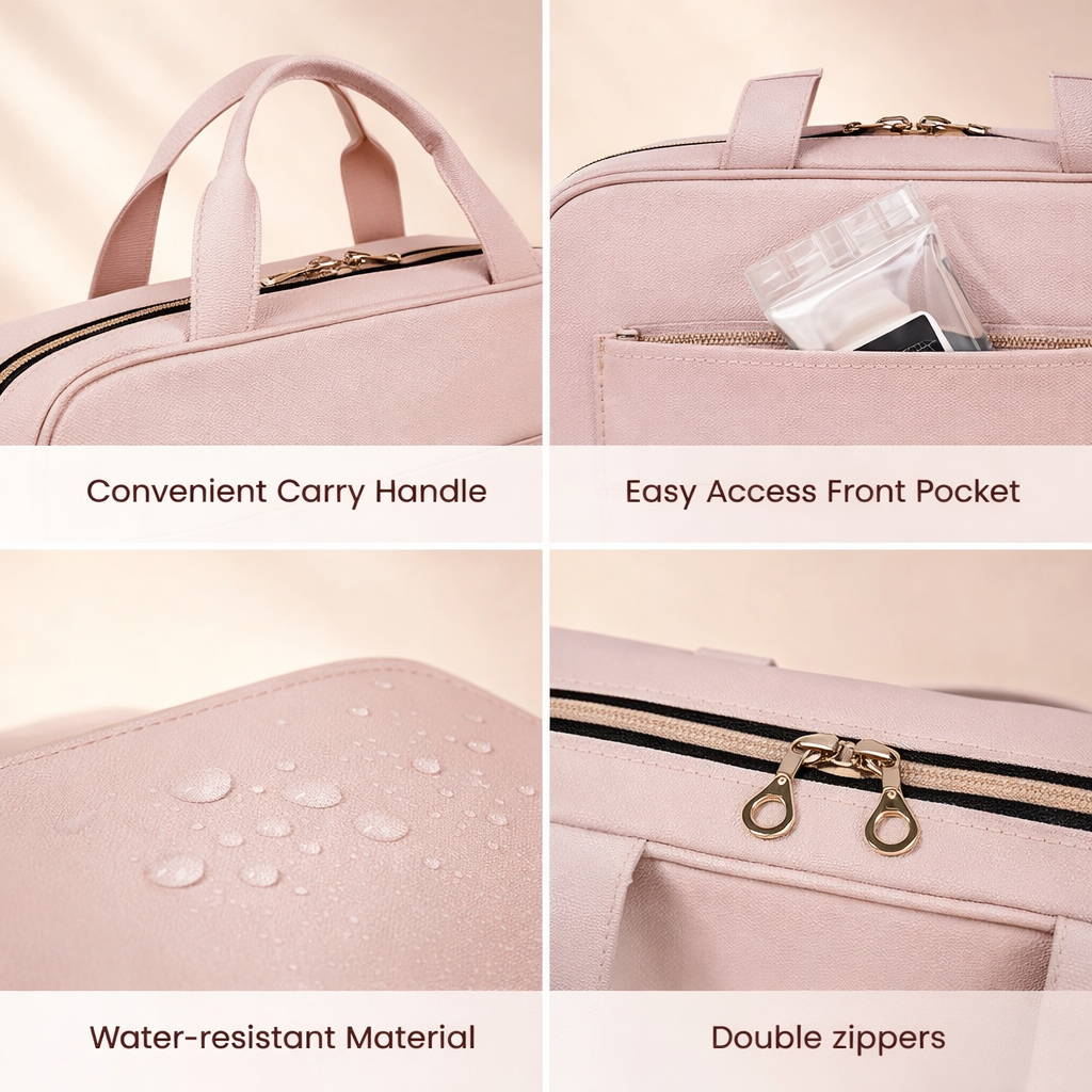 Waterproof Hanging Toiletry Organizer | Travel Cosmetic Storage Bag