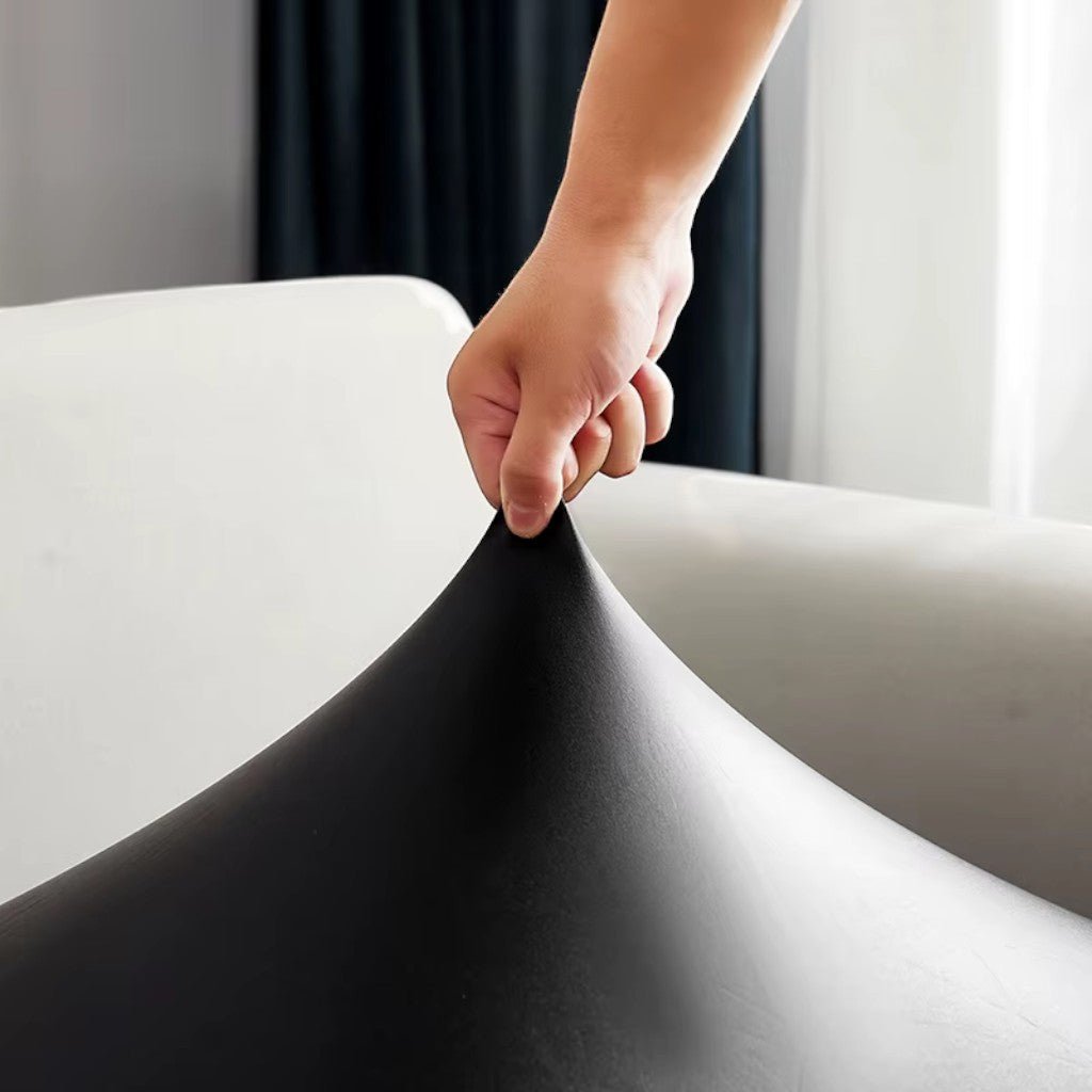 Water-Resistant Sofa Cushion Protector in Stretchable PU Leather